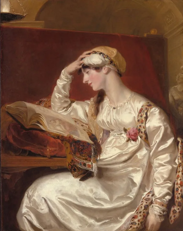 Retrato de una mujer leyendo